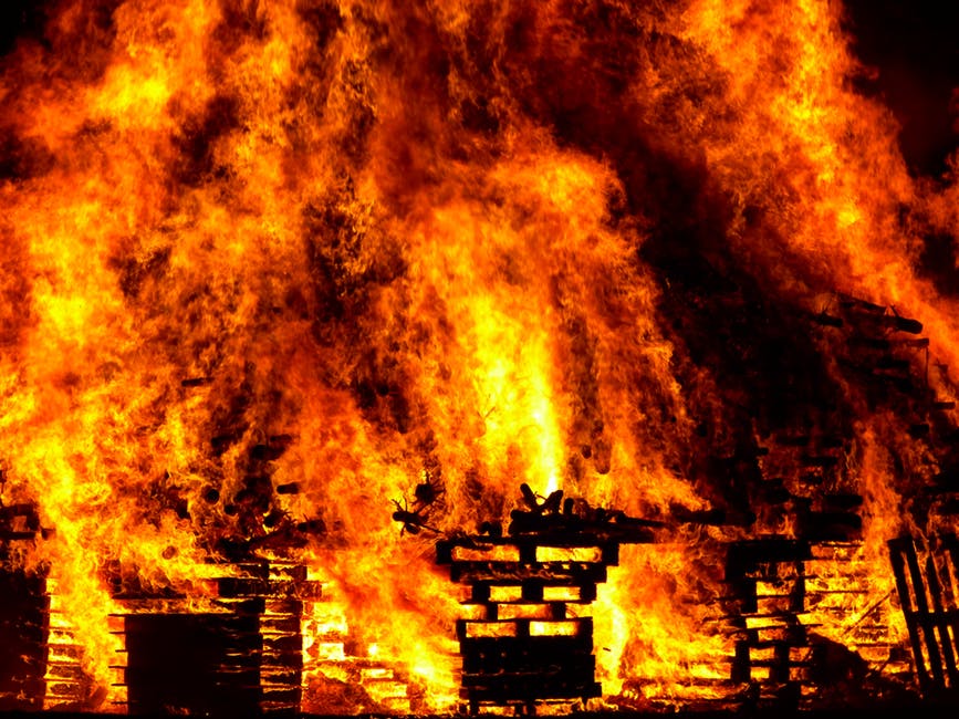 A raging fire... it probably won't be this bad