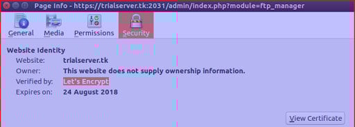 How to install CentOS Web Panel: adding a Let's Encrypt SSL certificate