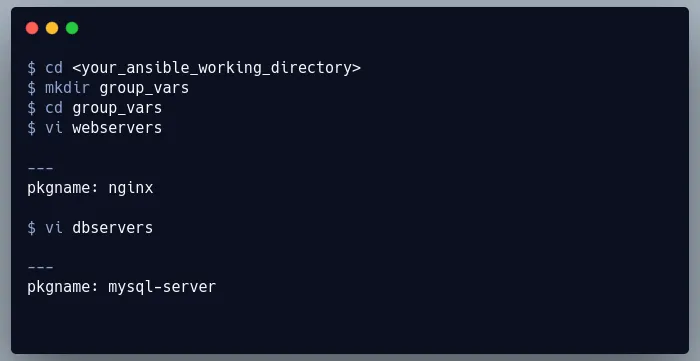 Ansible Variables