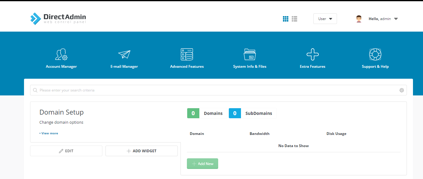 directadmin-add-new-domain