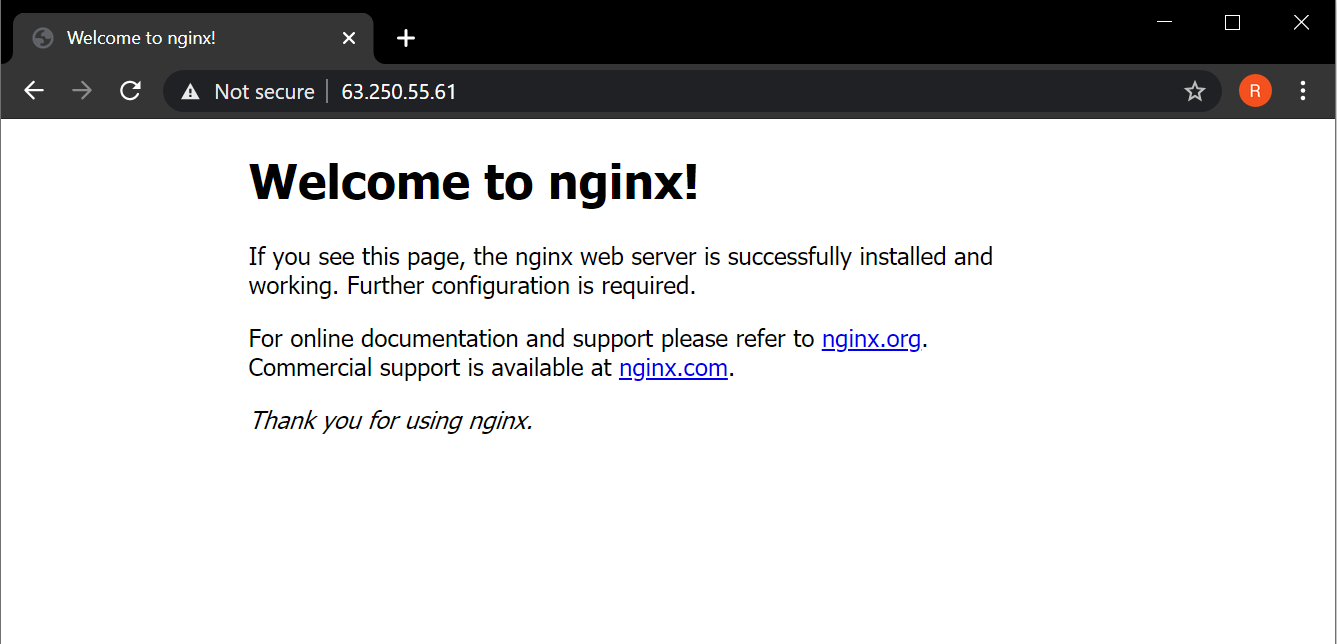 Nginx Default HTML Page