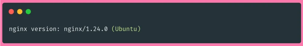lemp on ubuntu: nginx version