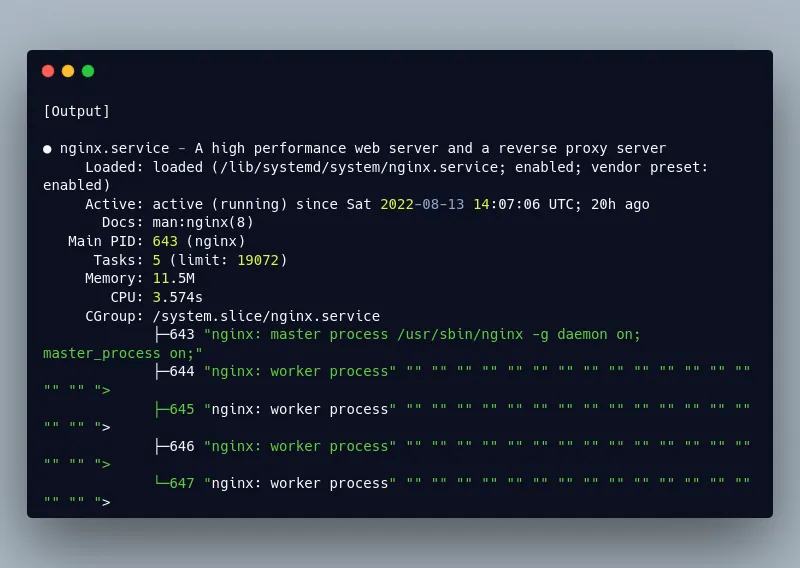 WordPress with MariaDB on Ubuntu: Nginx Status