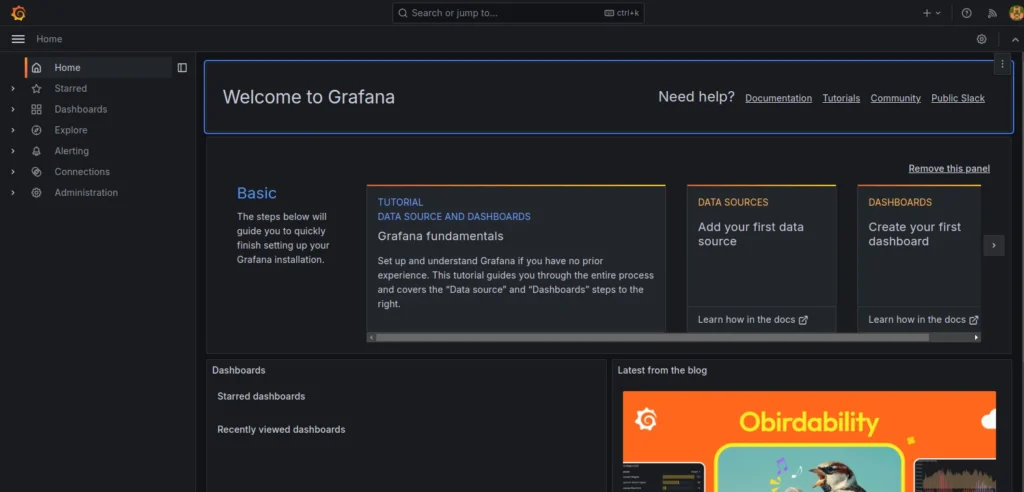 Grafana Dashboard on Ubuntu