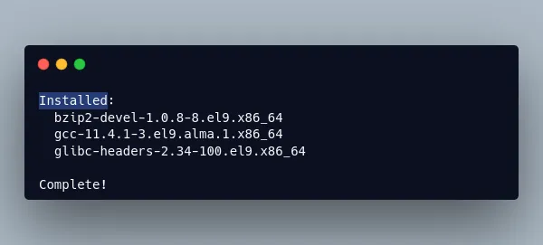 installing python on almalinux