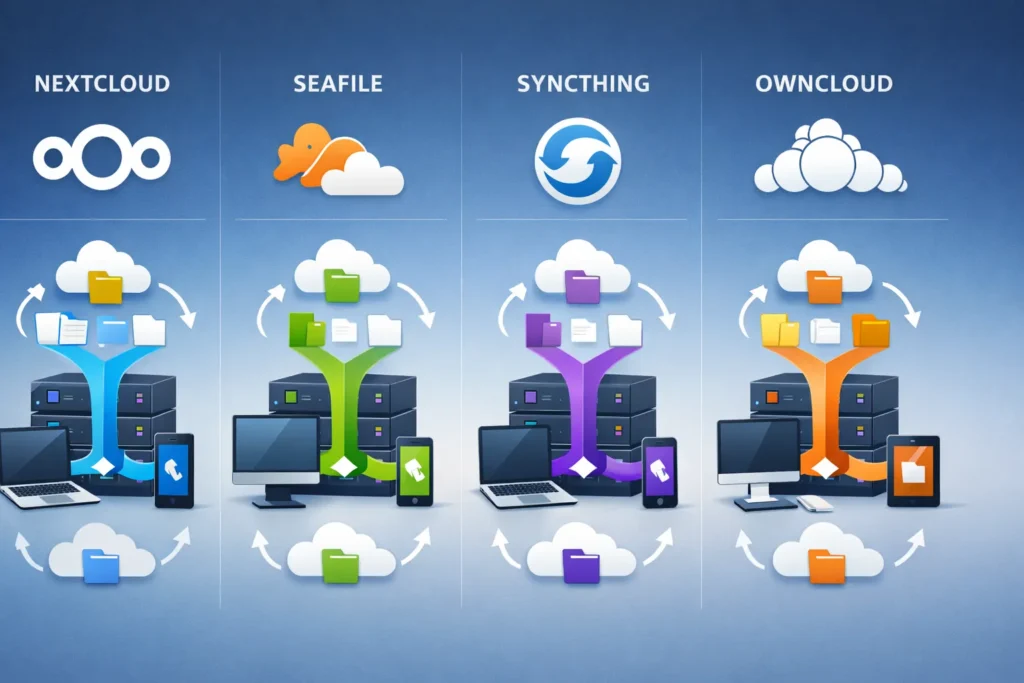 Nextcloud vs Seafile vs Syncthing vs OwnCloud
