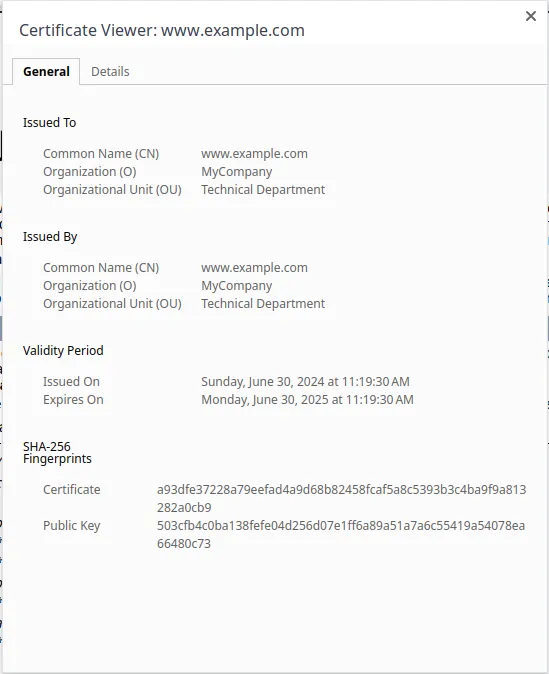 self-signed ssl certificate info: nginx & apache