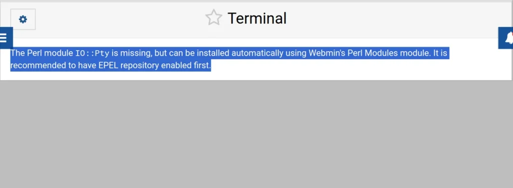 The Perl module IO::Pty is missing error