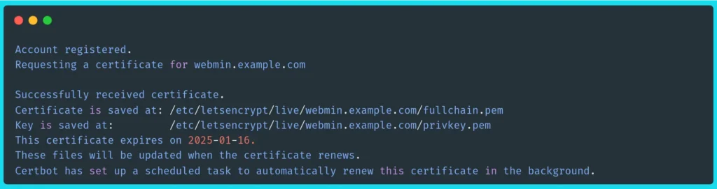 let's encrypt info