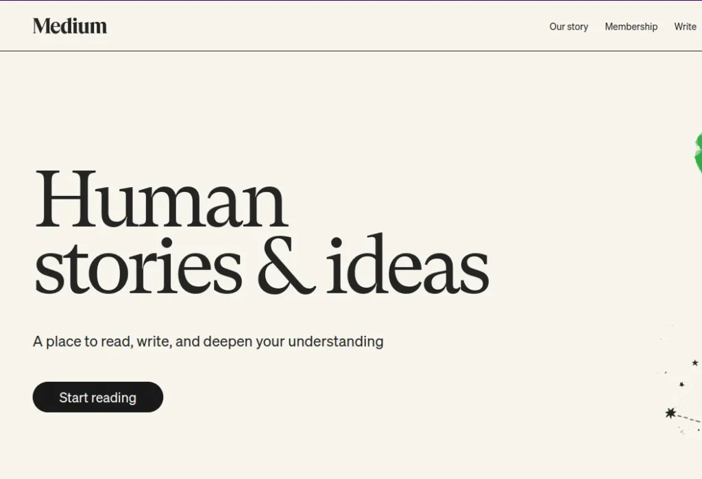 Medium for writers