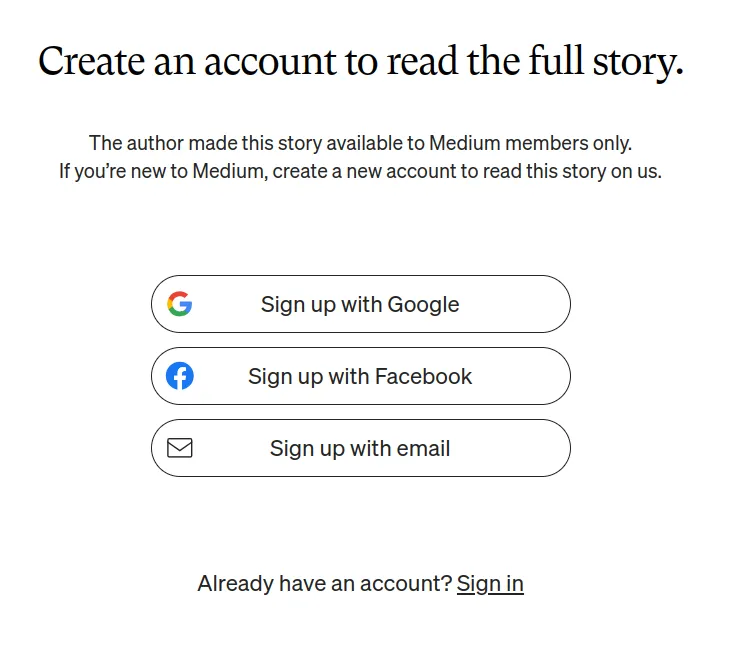 medium paywall