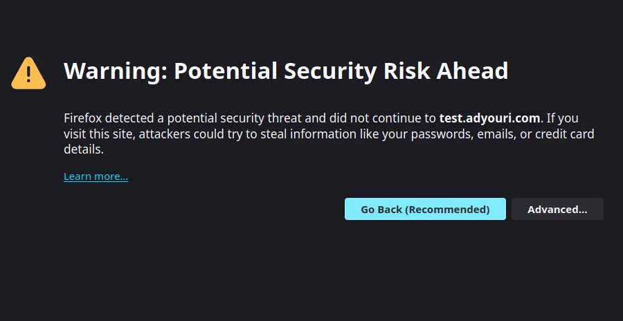 webmin security warning