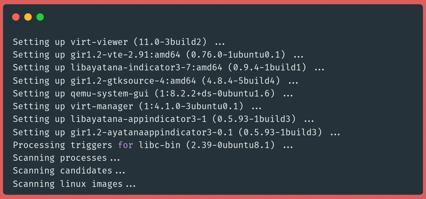 install nested virtualization requirements