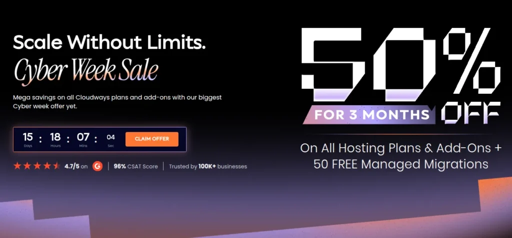 Black Friday VPS Deals Cloudways