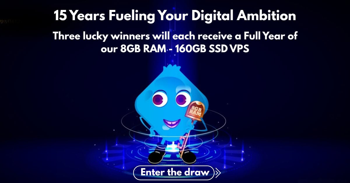 15th year SSD Nodes Anniversary Giveaway